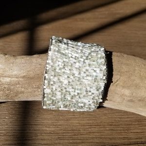 Beaded cuff bracelet